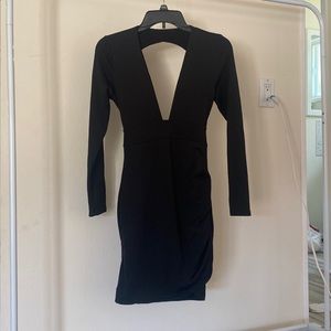 Black mini dress